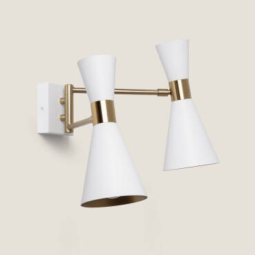 Fotografia del prodotto: Lampada da Parete Orientabile Metallo 2 Faretti Jigger