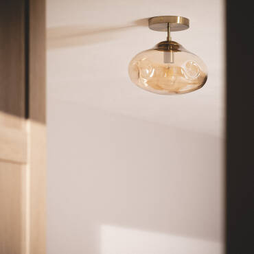 Fotografia del prodotto: Lampada da Soffitto Metallo e Vetro Halych