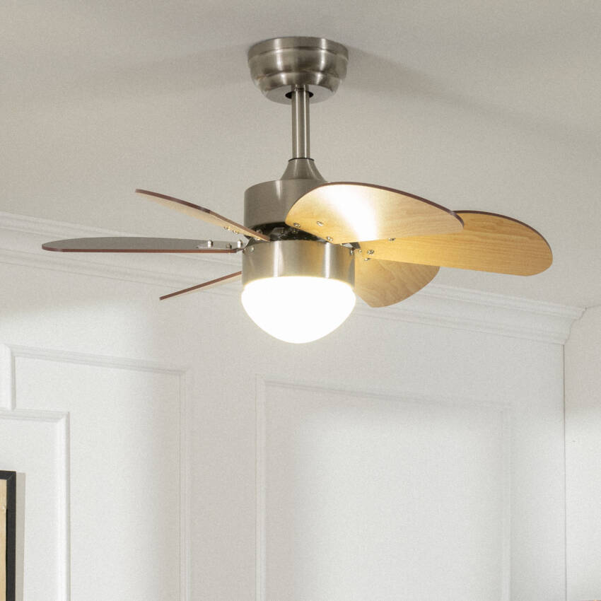 Ventilatore da Soffitto Silenzioso Orion Legno 81cm Motore DC