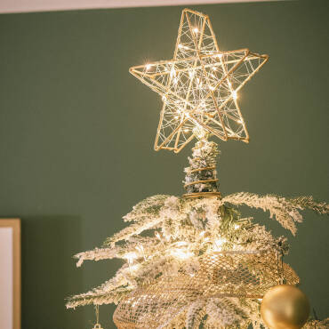 Fotografia del prodotto Stella LED per Albero di Natale in Metallo a Pile Bellen 