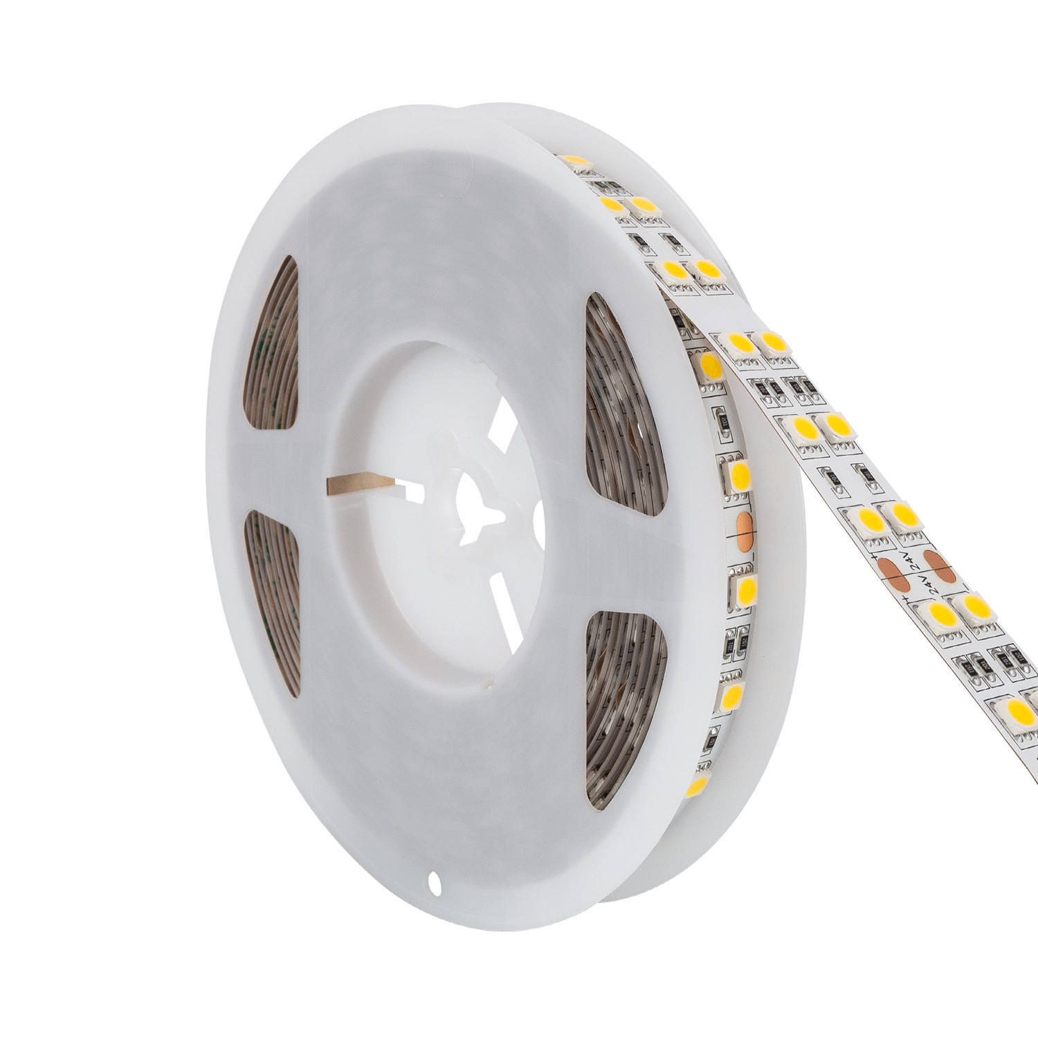 Striscia LED 24V DC 5m Doppia Linea IP20 LED 24V DC
