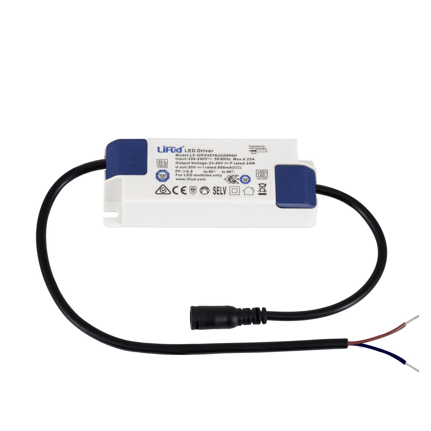 Driver LIFUD 220-240V No Flicker Output 33-40V 600mA 24W