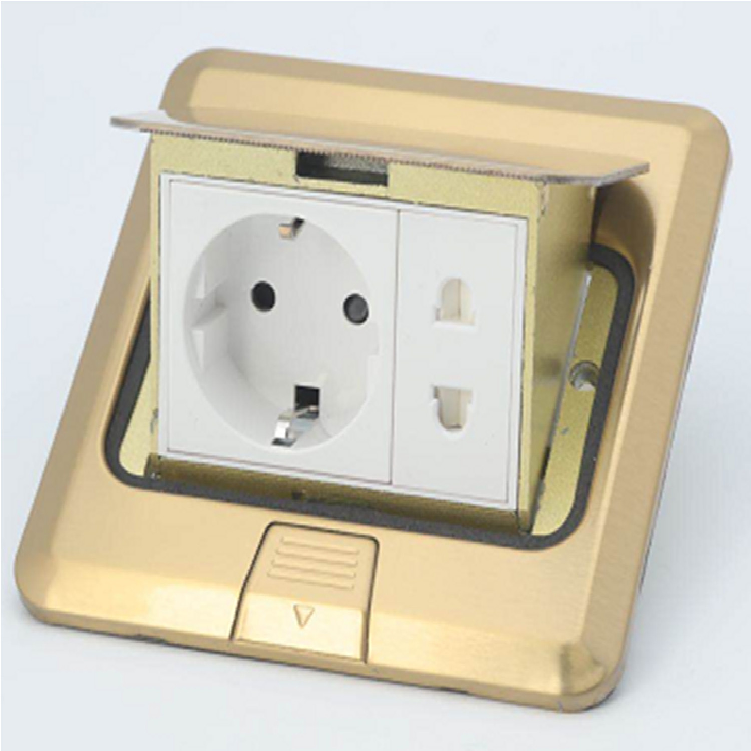 Base Multipla da Incasso 1 Presa Tipo F + 1xT8