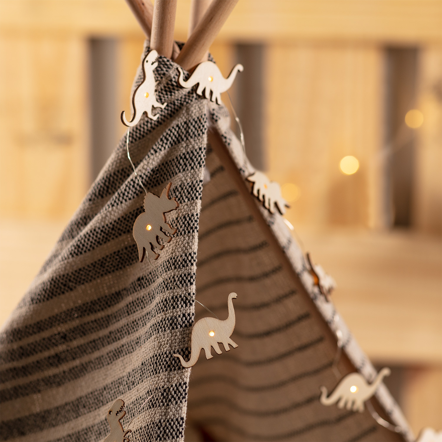 Ghirlanda di Luci LED per Bambini Dinosauri 2m
