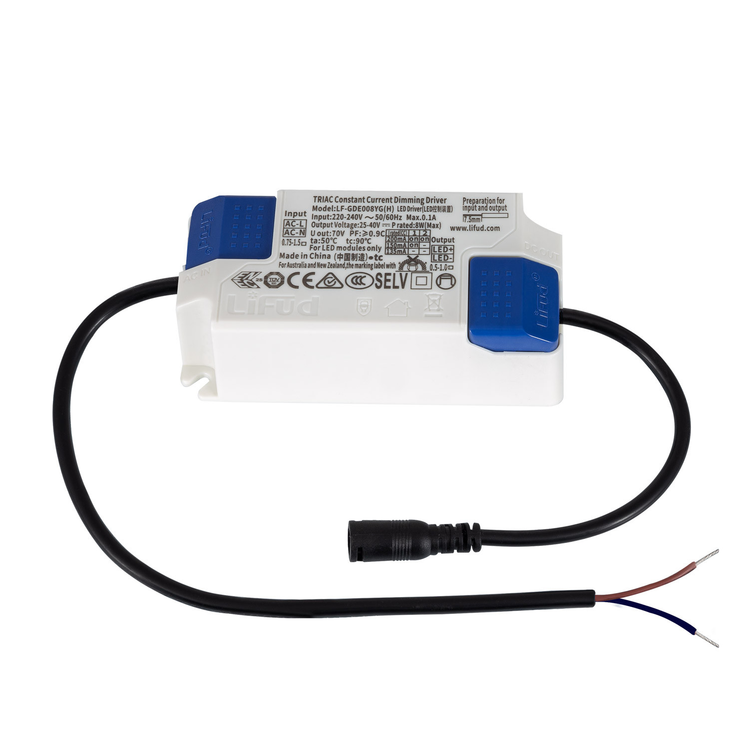Driver LIFUD Regolabile TRIAC 220-240V No Flicker Output 25-40V