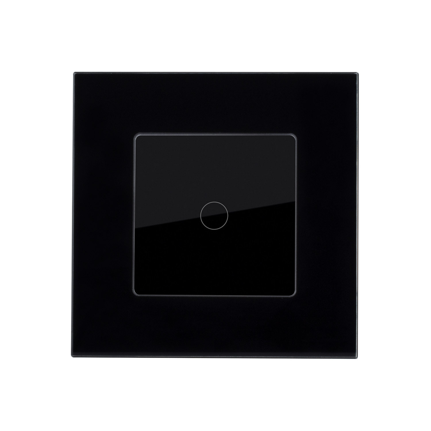 Interruttore Commutatore Touch Semplice con Cornice di Vetro