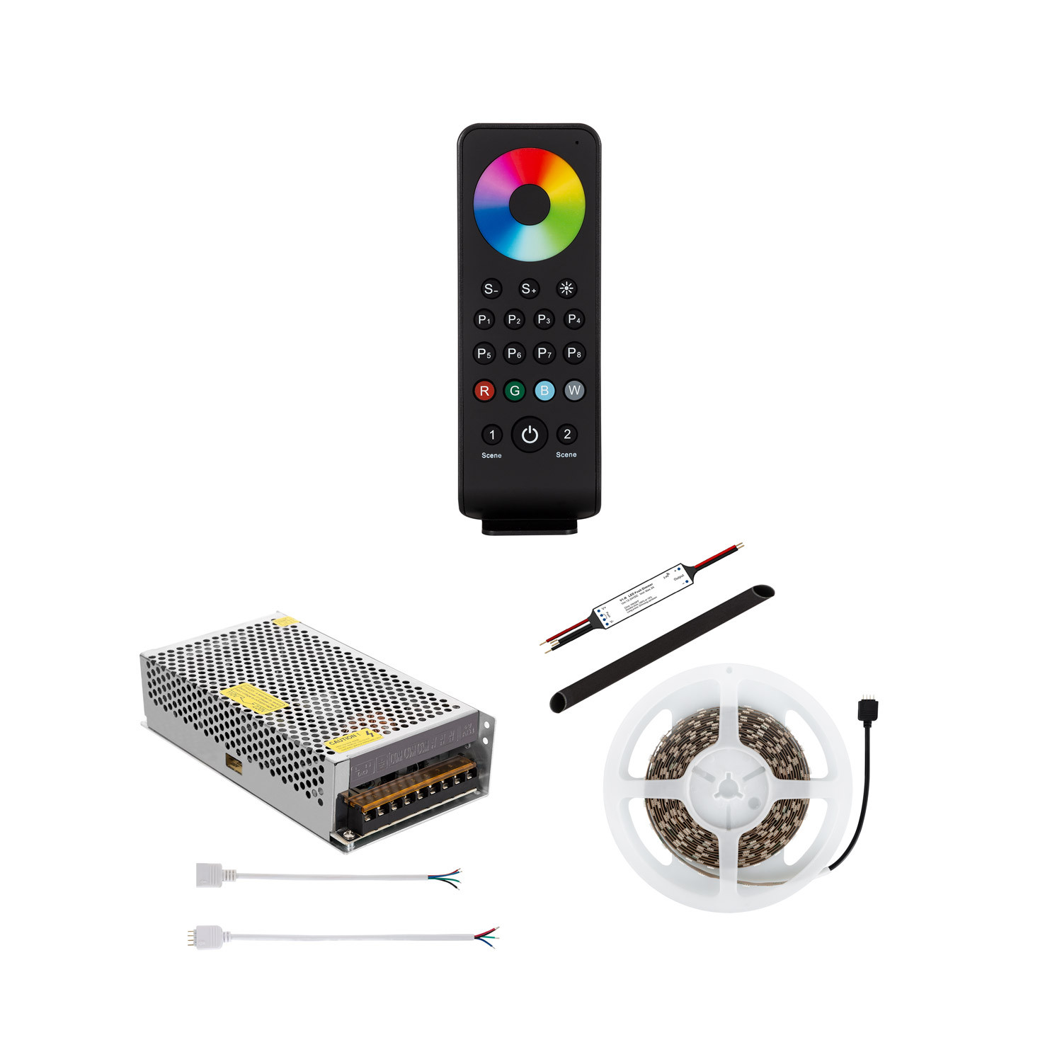 Striscia LED 24V DC 5m RGB IP20 con Telecomando wireless