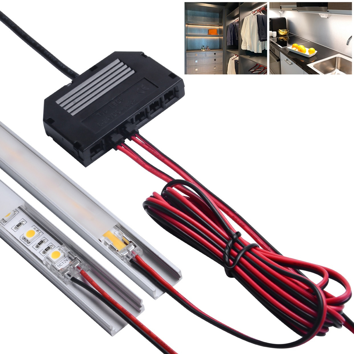 Kit Connettore Distributore con 6-10 uscite + cavi connettori per