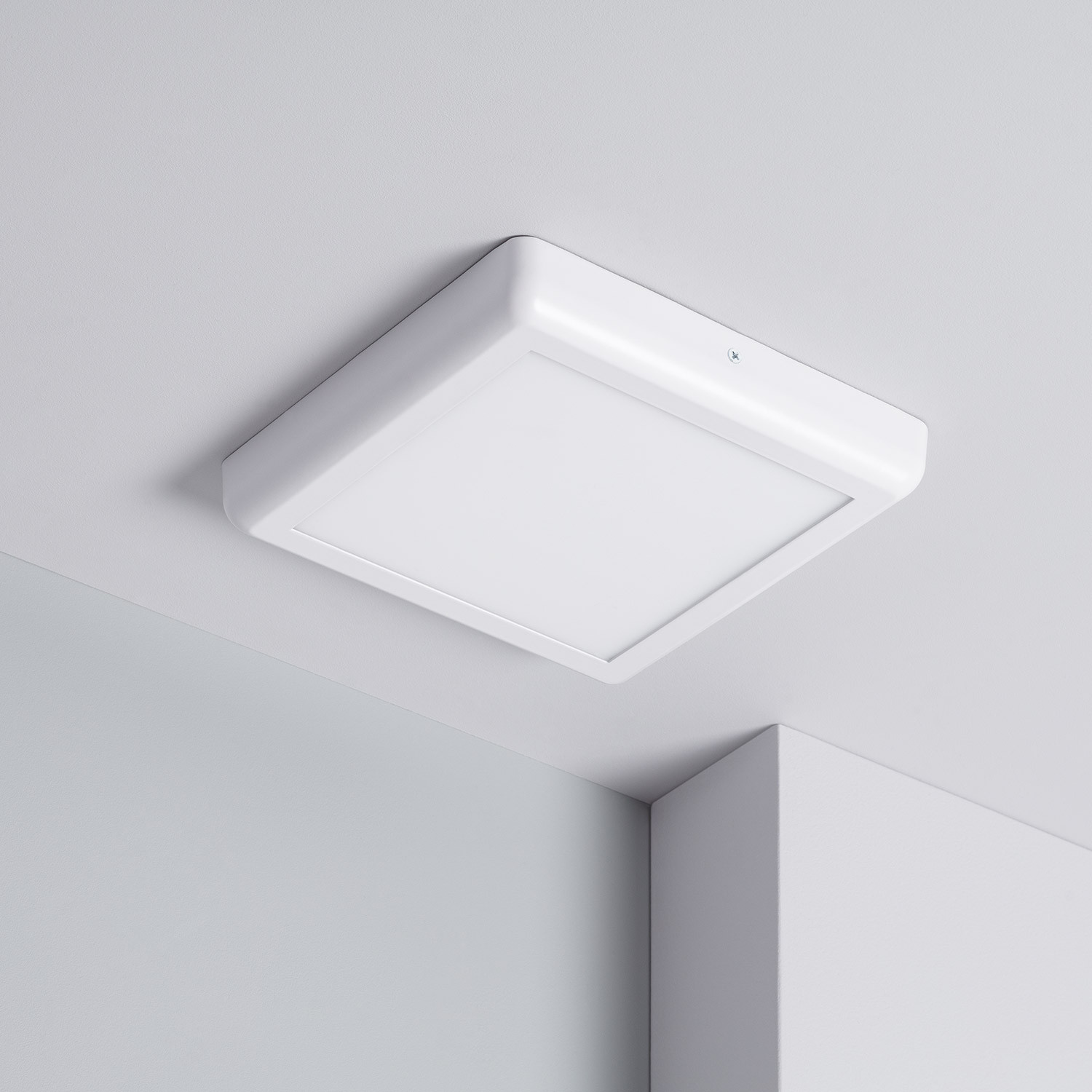 Plafoniera LED Quadrata Design 18W 225x225 mm bianco