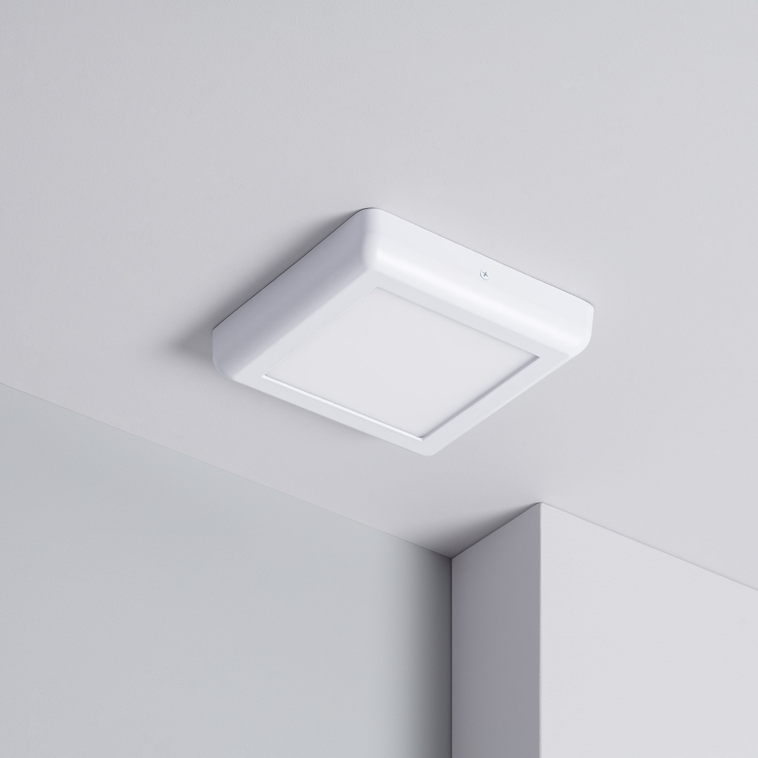 Plafoniera LED Quadrata Design 12W 178x178 mm bianco