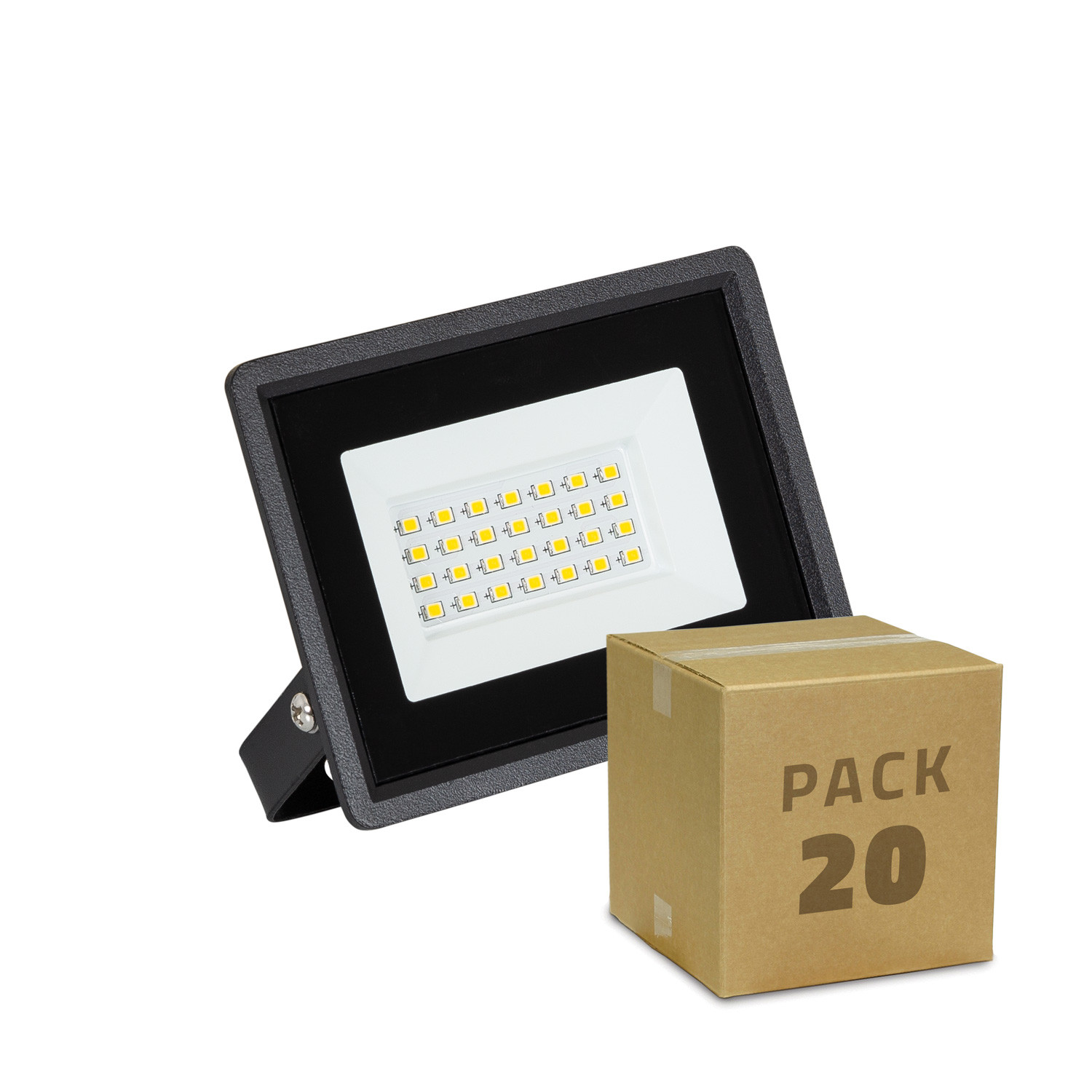 Pack Faretto Proiettore LED Solid 20W 20 Un. Pack LED