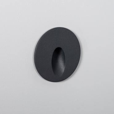 Fotografia del prodotto: Segnapasso per Esterni LED 3W da Incasso a Parete Circolare Grigio Boiler