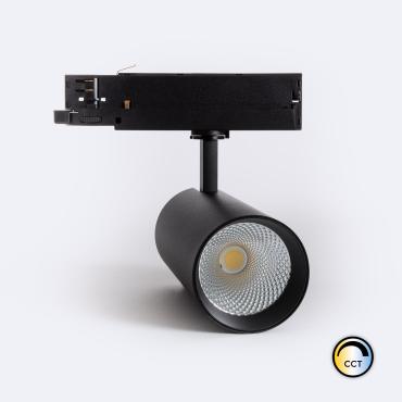 Fotografia del prodotto: Faretto LED Binario Trifase 40W Carlo CCT Nero 