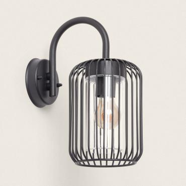 Wandlamp Outdoor RVS  Dadawa Round Zwart
