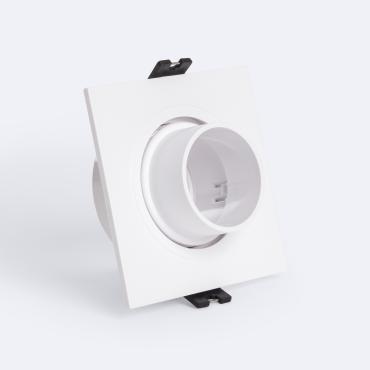 Downlight Ring Vierkant Kantelbaar met Laag UGR voor LED Lamp GU10 / GU5.3 Zaagmaat Ø75 mm Suefix Zwart