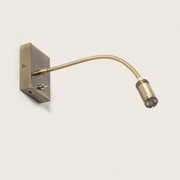 Wandlamp Metaal met  USB Poort  Apsley Goud