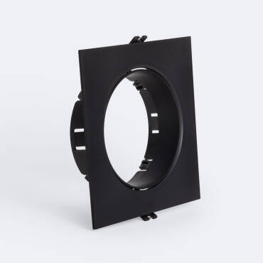 Ring Downlight Inbouw  Vierkant  Richtbaar voor LED-lamp GU10 AR111 Zaagmaat Ø135 mm Zwart
