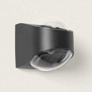 Wandlamp Outdoor LED 12W Aluminium Dubbelzijdige Verlichting Adelfa Donkergrijs