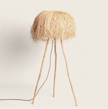 Staande Lamp Rotan Lasje Natuurlijk