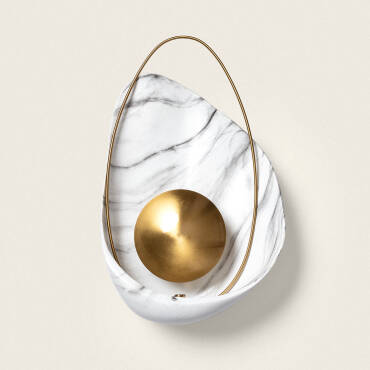 Wandlamp van Hars Sandy Antiek Wit