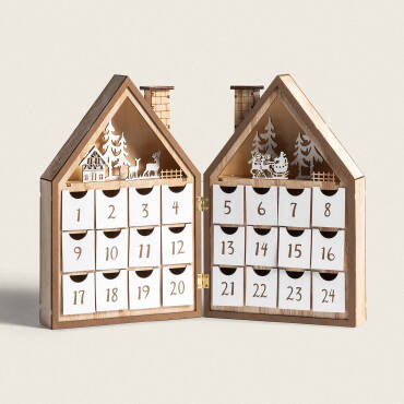 Adventskalender LED op Batterijen Joulud Natuurlijk