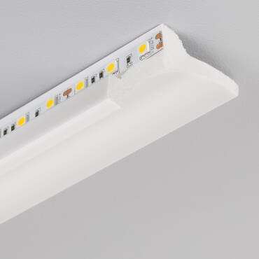 Sierlijst voor LED Strip 2m Boog Wit