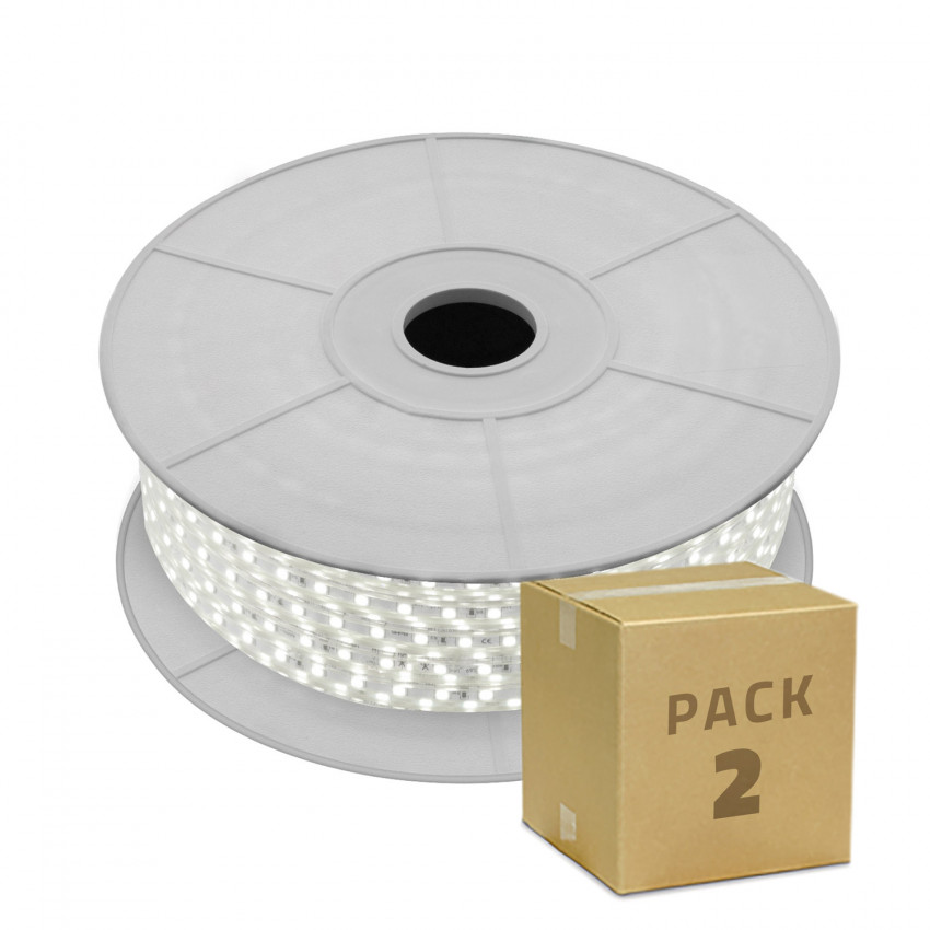Pack Bobina de Tira LED 220V AC SMD5050 60 LED/m Monocolor (2x139.99€)