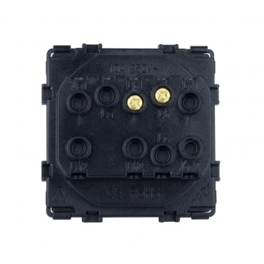 Enkelvoudige drukknop  met Frame PC Modern Zwart