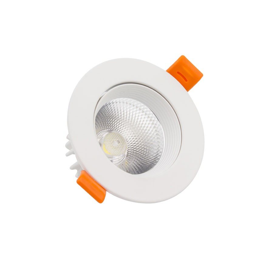 Downlight COB Rond Richtbaar LED 9W wit Zaag maat Ø 90 mm No Flicker