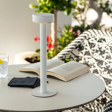 Productfotografie: LED-Tafellamp Portabel met oplaadbare USB-batterij van Metaal – Bunza 