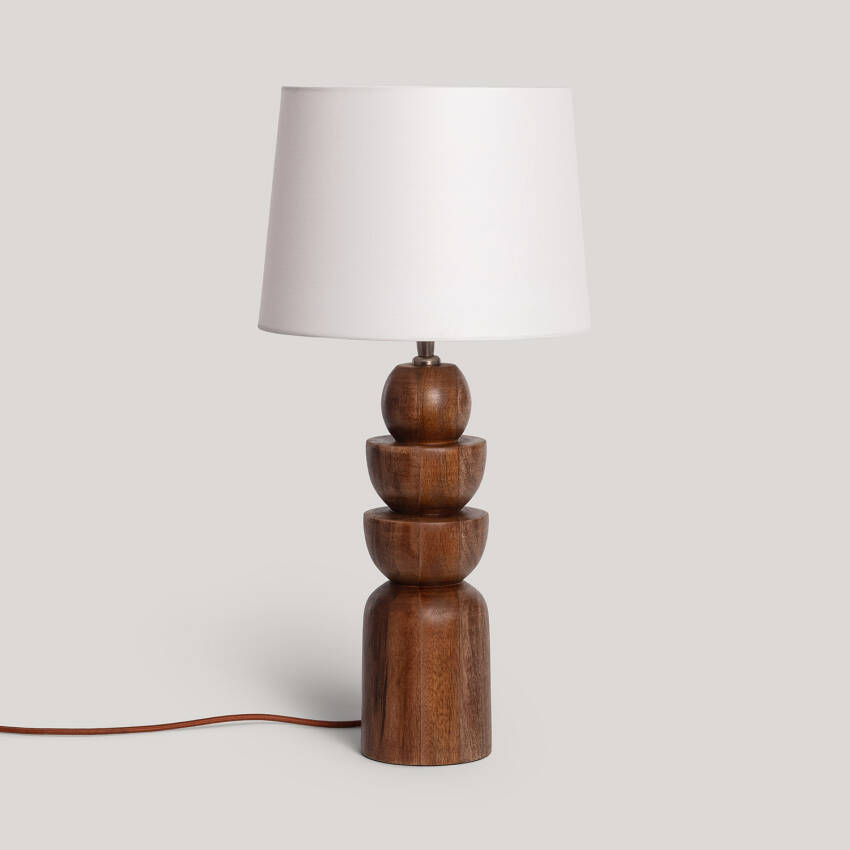 Tafellamp Hout  Adah ILUZZIA
