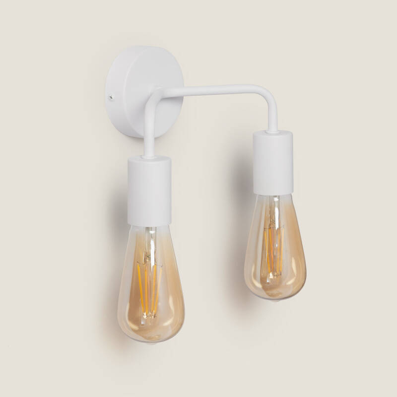 Wandlamp van Metaal Jayso 2 Spots