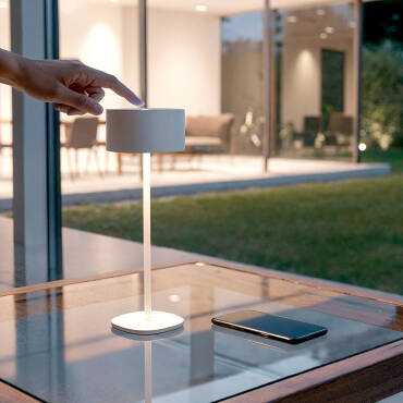 Productfotografie: Tafellamp LED Outdoor Draagbaar met oplaadbare USB-batterij metaal Mounka Square