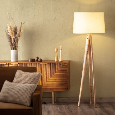 Productfotografie: Staande Lamp van Hout Kumar ILUZZIA 