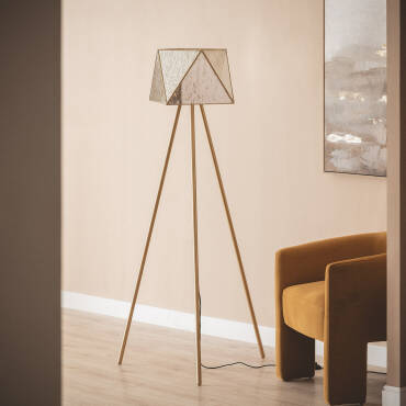 Staande Lamp Metaal Glas Mattina