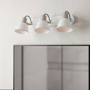 Wandlamp Badkamer Metaal 3 Spots Birzay