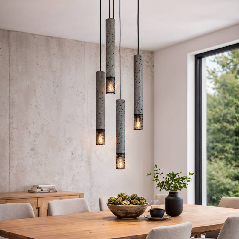 Hanglamp  Cement Dinska 4 Spots