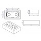 Caja Universal de Superfície 161x92x42 mm