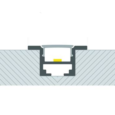 Productfotografie: Inbouw aluminium plafondprofiel met 1m Clips voor LED Strips tot 12 mm