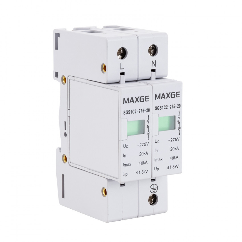 Protector Sobretensiónes Transitorias 2P-Clase II-40kA-20kA-1,2kV
