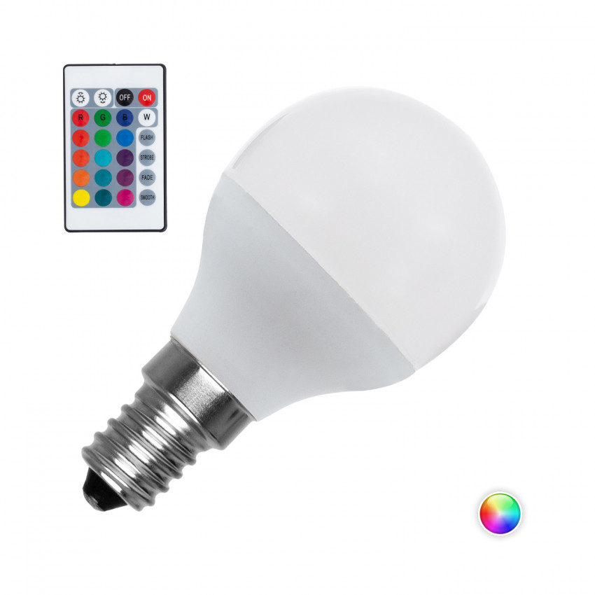 LED Lamp Dimbaar  E14 4.5W 450 lm G45 RGBW    