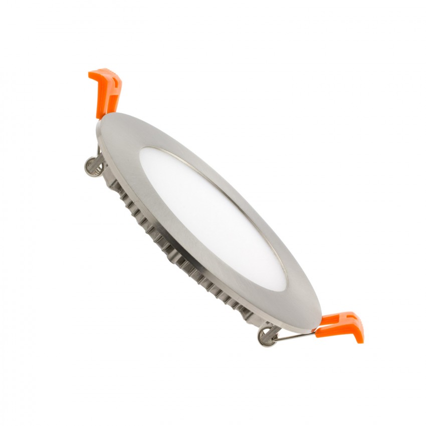 LED Downlight Super lim Rond 6W Zilver Zaag Maat Ø 110 mm