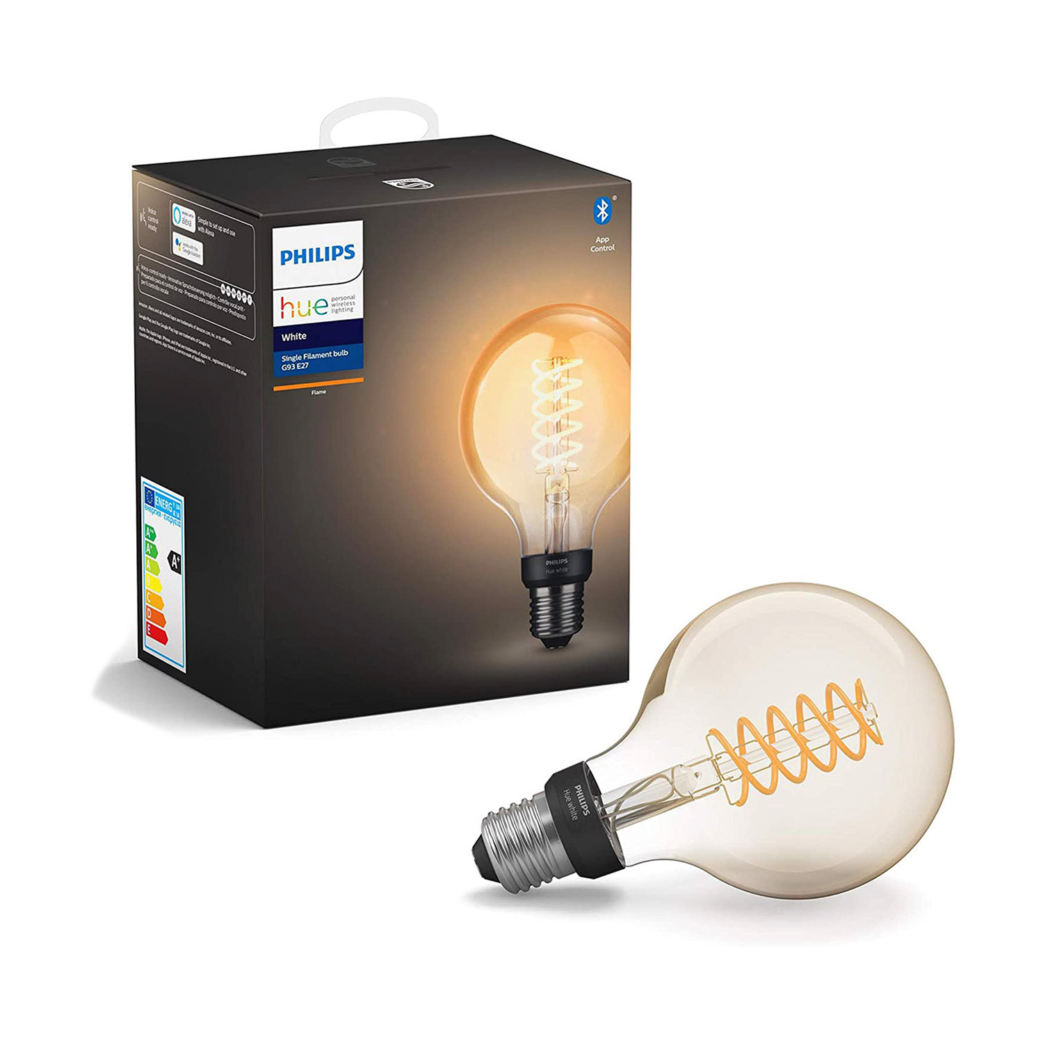 redden Voorafgaan Doorzichtig LED Lamp Filament E27 7W 550 lm G93 PHILIPS Hue White - Ledkia