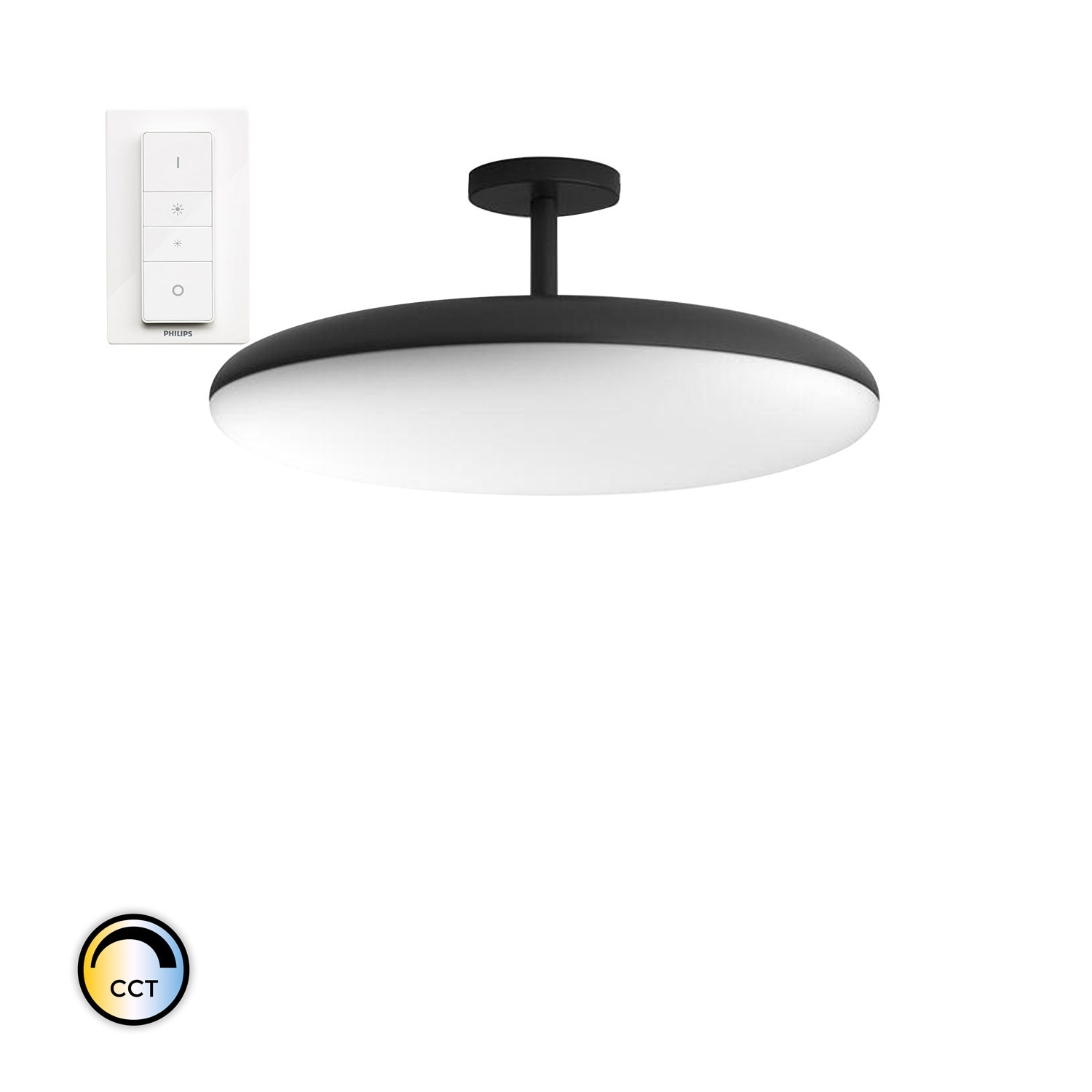 Bestuurbaar Wees uitzetten Plafondlamp PHILIPS Hue Cher White Ambiance LED 39W - Ledkia