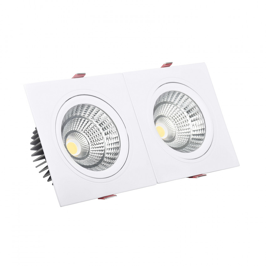 Downlight LED 30W Rechthoekig Doble  New MadisonZaag maat 260x120 mm