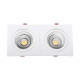 Foco Downlight LED Rectangular Doble New Manhatan 30W