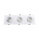 Foco Downlight LED Rectangular Triple New Manhatan 15W