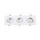 Foco Downlight LED Rectangular Triple New Manhatan 15W