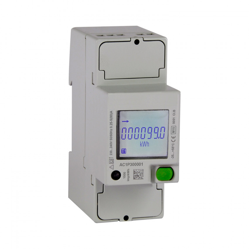Energiemeter Eenfase Directe Energie 40A  met RS485-cCmmunicatie MAXGE 