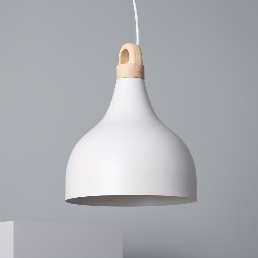 Hanglamp v Metaal en Glas Luxo